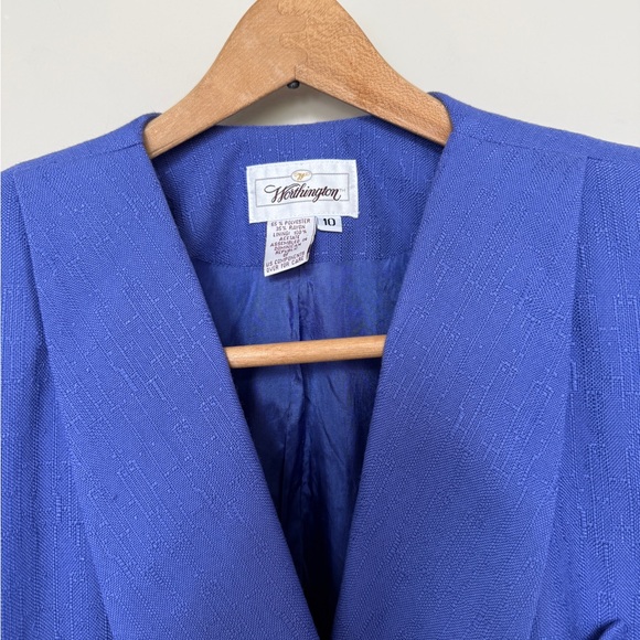 Vintage Jacket | Worthington Blue Double-Breasted Blazer | Size 10 - Picture 5 of 10